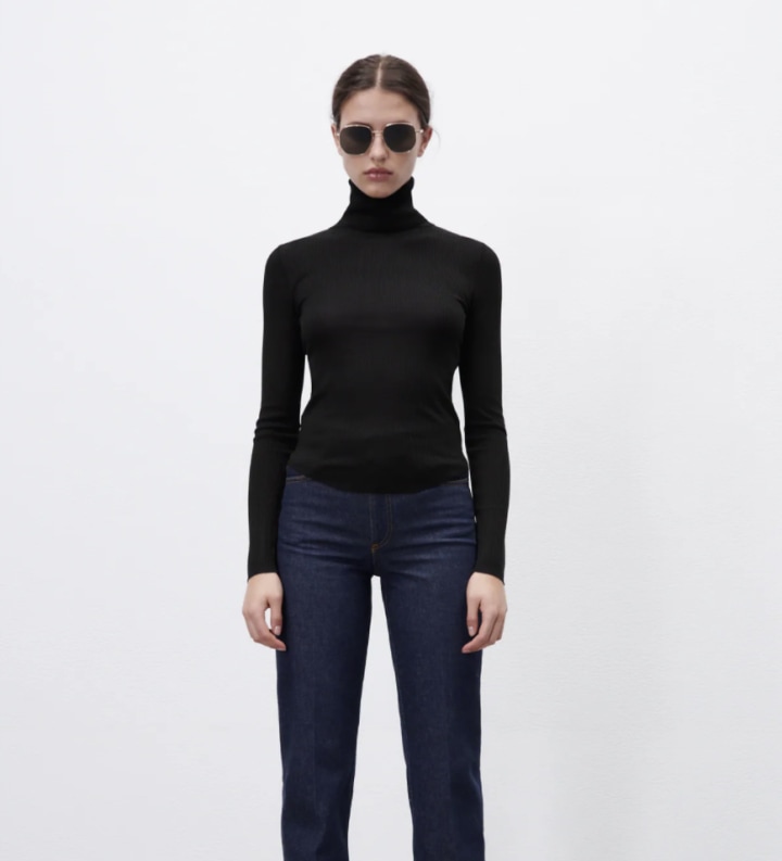 Zara Extra Thin Turtleneck Sweater