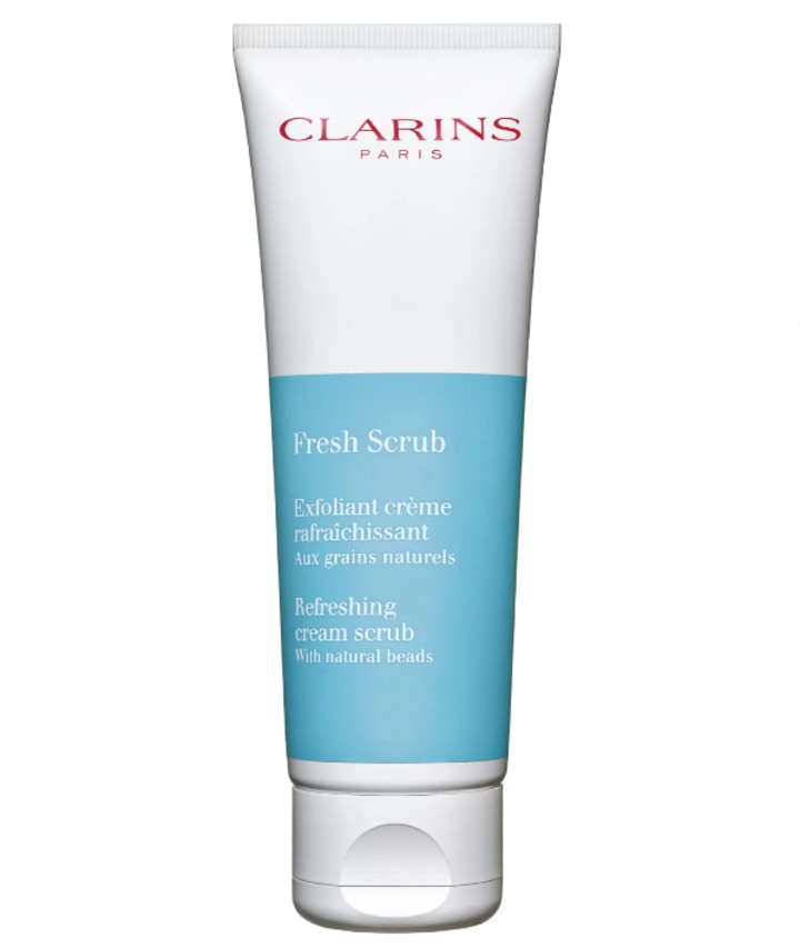 glowing skin clarins face scrub