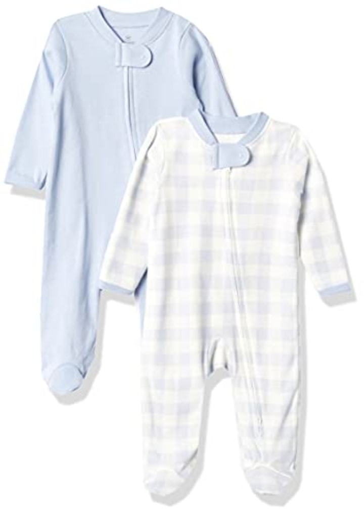 Organic Cotton Snug-Fit Footed Pajamas (Set of 2)