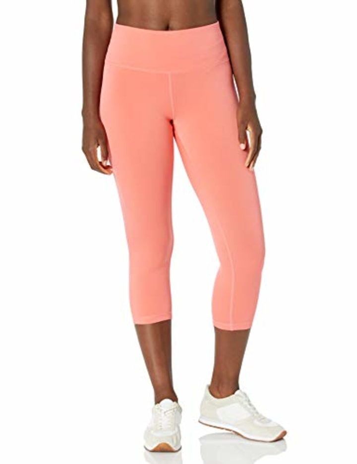 Olyvenn Yoga Workout Exercise Capris Womens Tops Casual Knee Length  Leggings High Waisted For Summer With Pockets For Women 2022