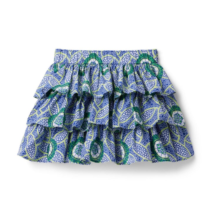 Kaavia James Floral Block Print Skirt