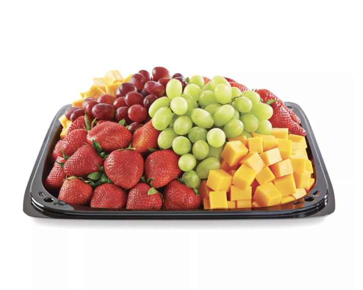 Fruit and Cheese Party Tray With Strawberries