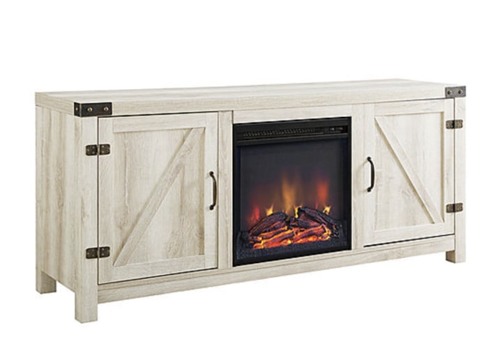 Rustic Modern Farmhouse Fireplace TV Stand