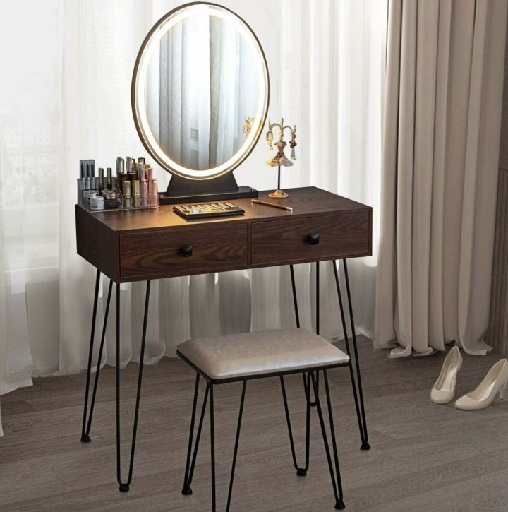 Makeup Vanity Table w/ Touch LED Light