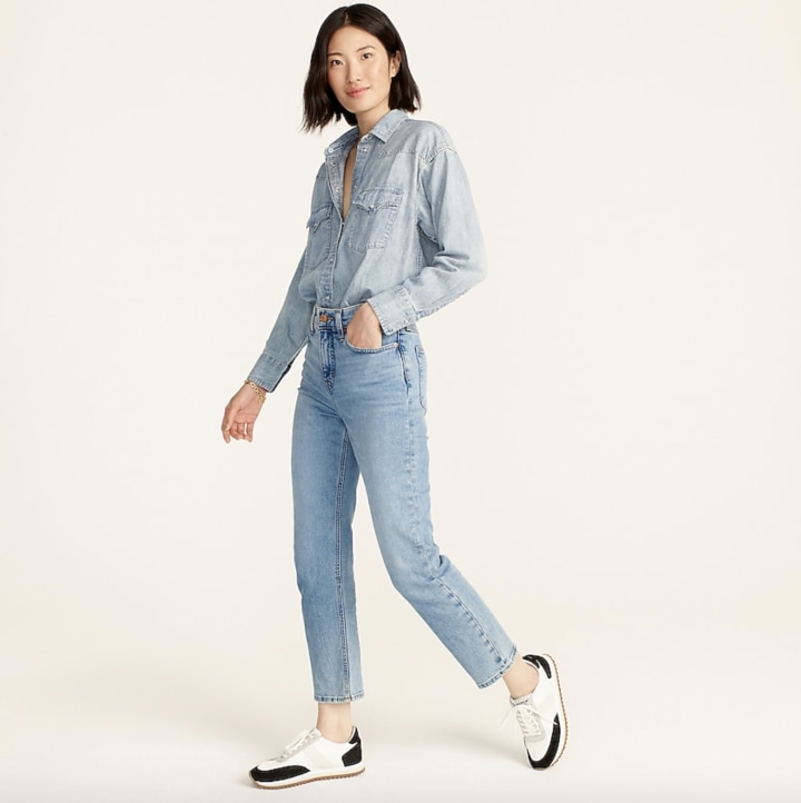 High-Rise '90s Classic Straight Jean in Scuttle Wash