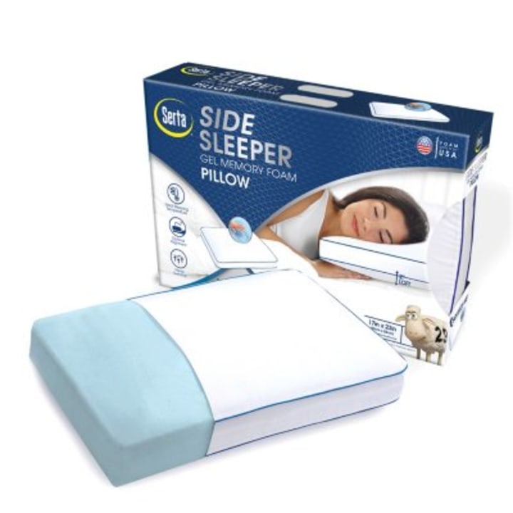 Gel Memory Foam Side Sleeper Pillow