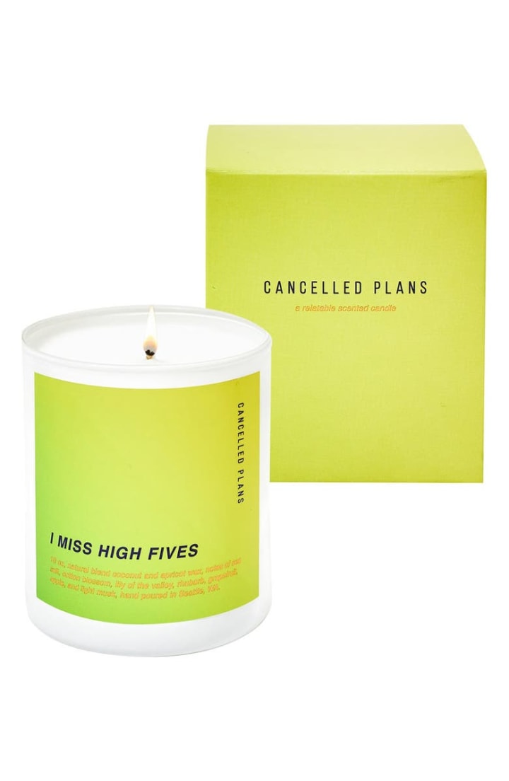 I Miss High Fives Candle