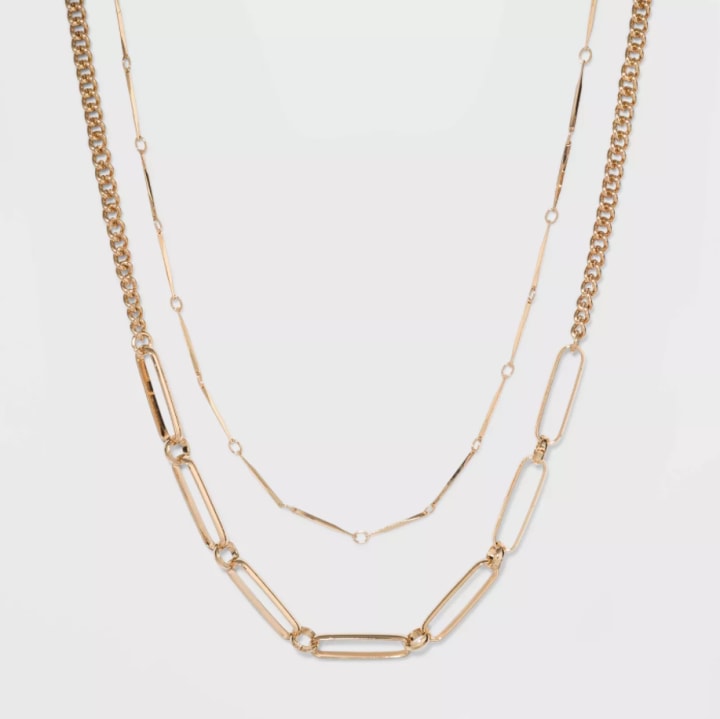 Two Row Layered Necklace