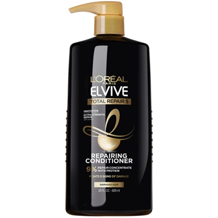 L&#039;Oreal Paris Elvive Total Repair 5 Repairing Conditioner for Damaged Hair Conditioner with Protein and Ceramide for Strong Silky Shiny Healthy Renewed Hair 28 Fl Oz