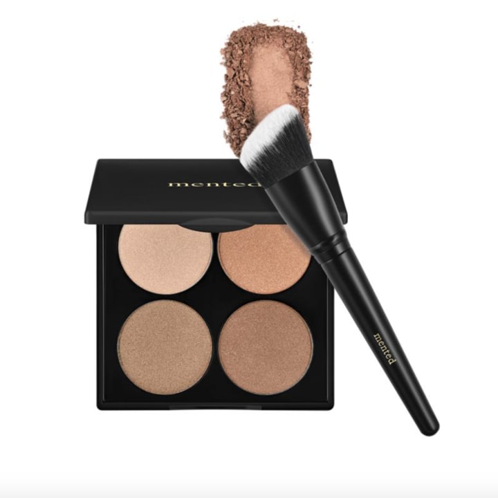 2-Piece Highlighter with Angled Brush Set