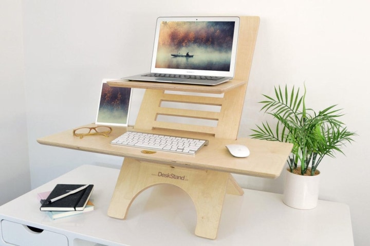 The Original DeskStand (TM) Standing Desk, Laptop Stand, Adjustable Standing Desk, Sit Stand Desk, Standing Workstation Desk for Home Office