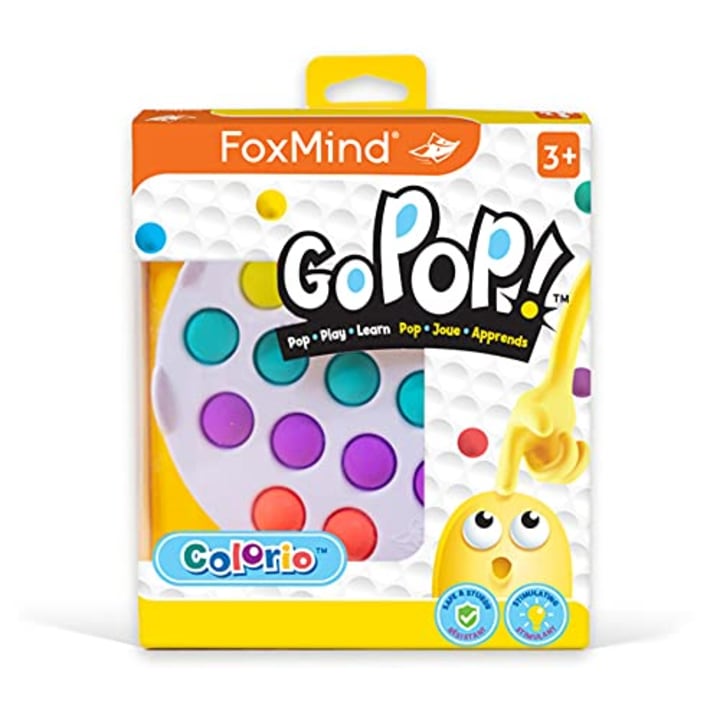 Foxmind Go Pop! Colorio - Ages 3+ Push Pop Bubble Popping Sensory Pop It Fidget Toy - Autism ADHD Special Needs Stress Reliever, Squeeze Relax Activity