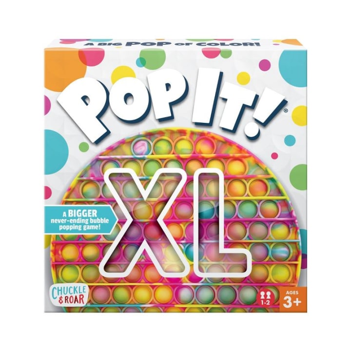 Chuckle &amp; Roar Pop It! XL The Jumbo Never-Ending Bubble Popping Fidget and Sensory Game - Tie Dye