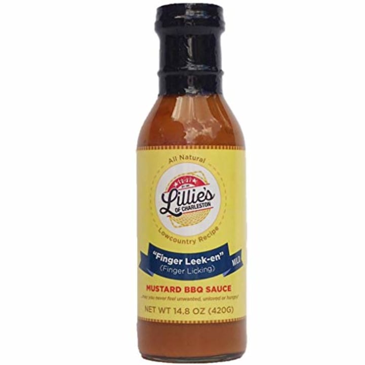 Lillie&#039;s of Charleston Finger Leek-en Mild Mustard BBQ Sauce