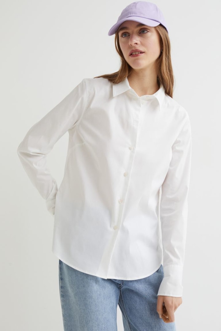 H&amp;M Cotton-Blend Shirt