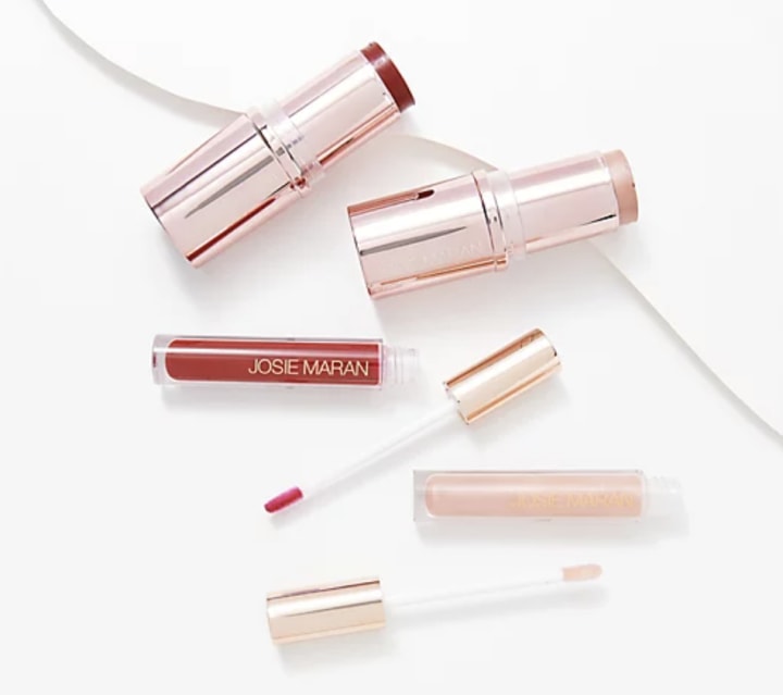 Argan 4-Piece Natural Beauty Color Sticks & Lip Gloss Kit