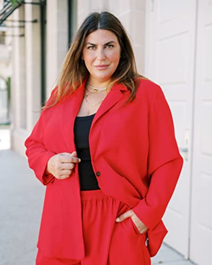 The Drop Women&#039;s Flame Red Blazer by @katiesturino, XXS