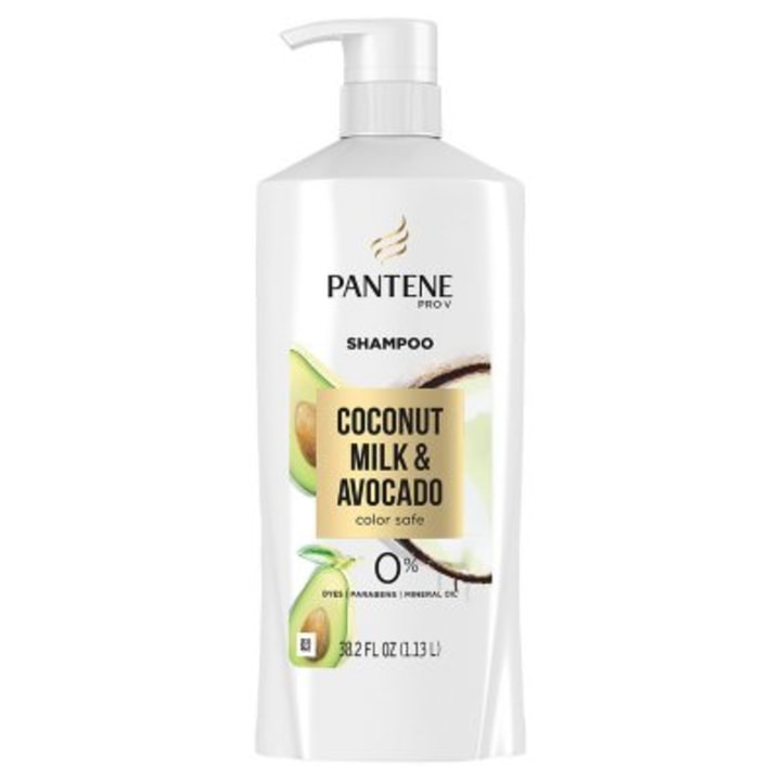 Pantene Pro-V Paraben Free, Dye Free, Mineral Oil Free Coconut Milk and Avocado Moisturizing Shampoo for Dry Hair (38.2 fl. oz.)