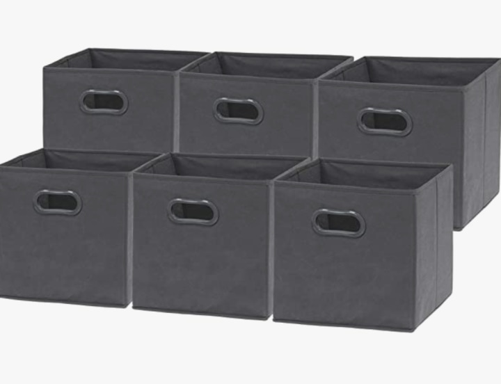 Foldable Cube Storage Bin (Pack of 6)