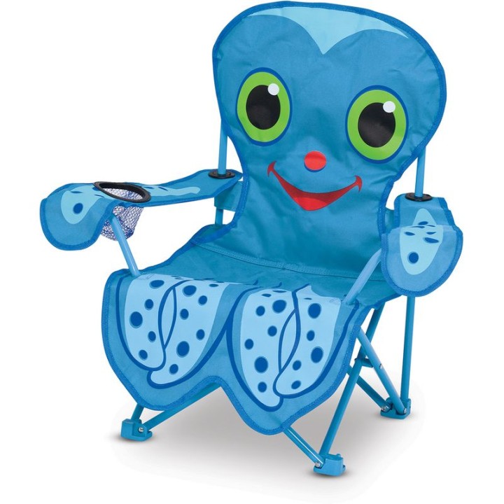 Melissa &amp; Doug Sunny Patch Flex Octopus Folding Beach Chair with Carrying Case