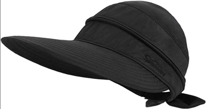 UPF 50+ UV Sun Protective Convertible Beach Visor Hat