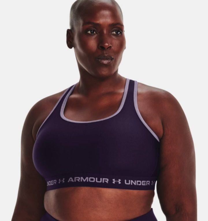 Black, Under armour, Sports bras, Womens sports clothing, Sports &  leisure