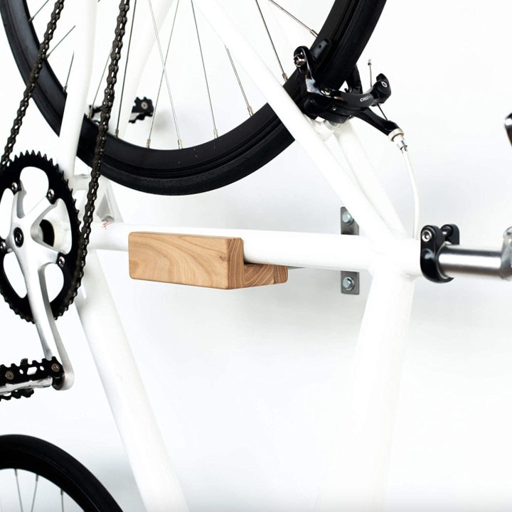 Wood and Steel Bicycle Wall Mount