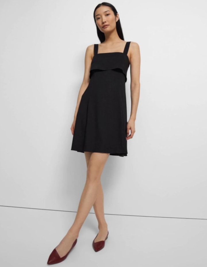 Drape-Back Dress