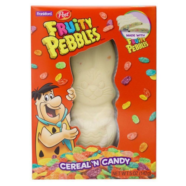 Fruity Pebbles Easter White Chocolate Solid Bunny