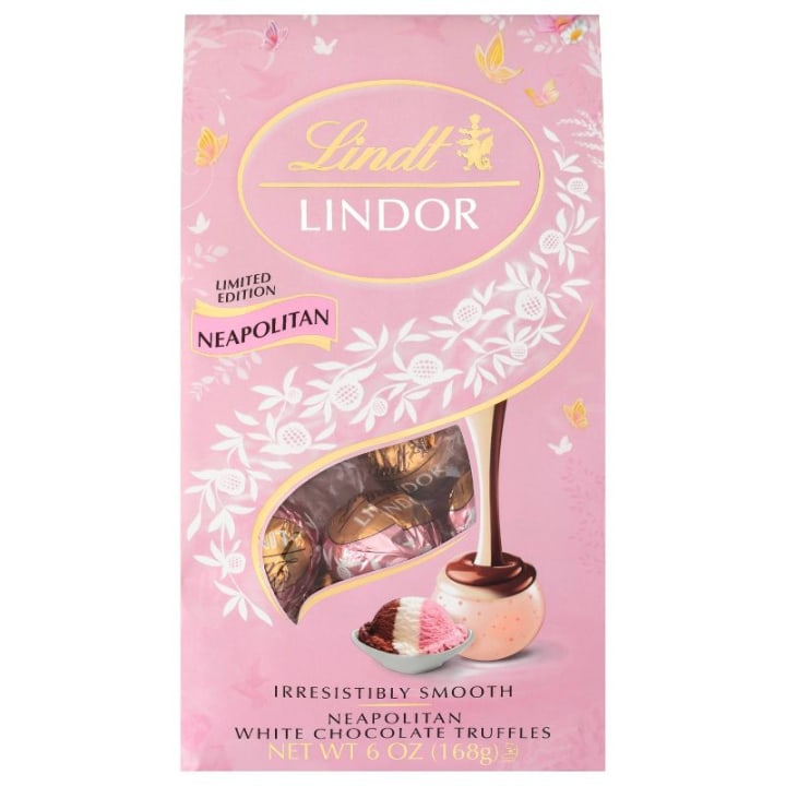 Lindor Easter Neapolitan White Chocolate Truffles