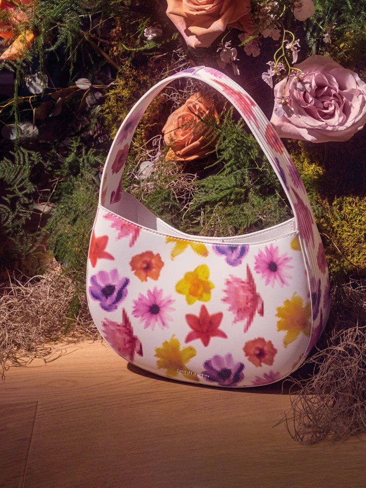 Coda Floral-Print Top Handle Hobo Bag