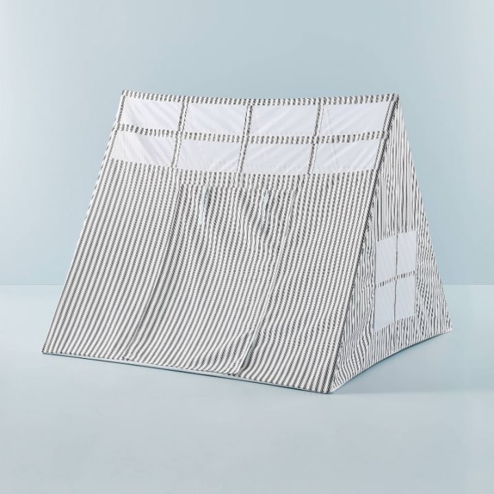 Kid&#039;s Striped Stargazing Play Tent White/Gray - Hearth &amp; Hand(TM) with Magnolia