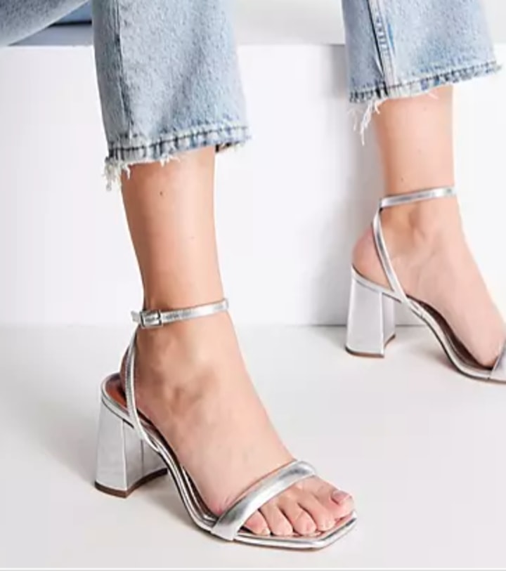 Hilton Barely There Block Heeled Sandals