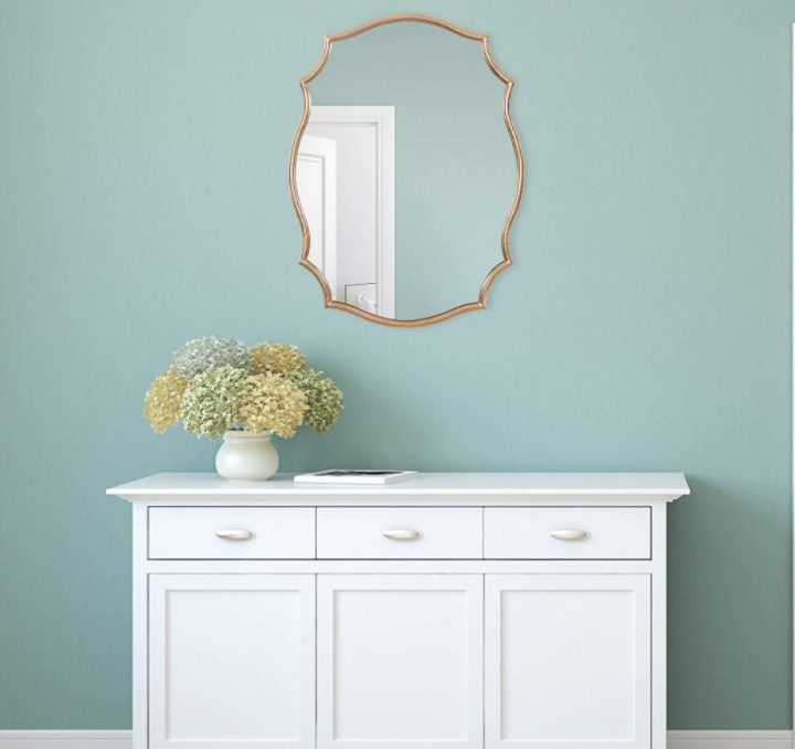 Gold Ornate Wall Accent Mirror