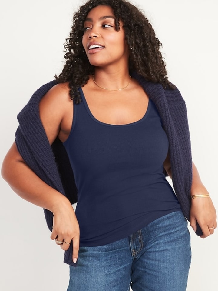 Old Navy Scoop-Neck Rib-Knit First Layer Tank Top
