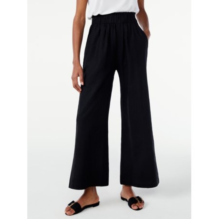 Wide Leg Pull On Pants