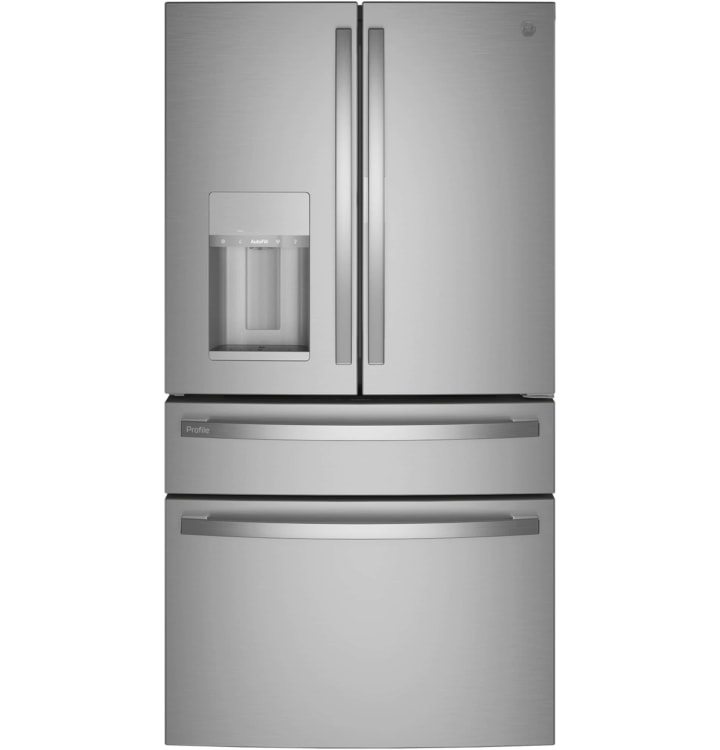 GE Profile Smart 27.9-cu ft 4-Door French Door Refrigerator with Ice Maker and Door within Door (Fingerprint-resistant Stainless Steel) ENERGY STAR