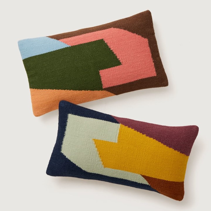 Angled Modern Form Pillow Cover