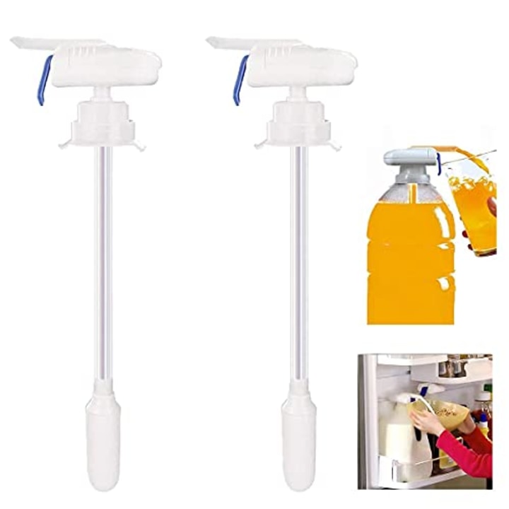 Milk dispenser, Automatic Drink Dispenser, Electric Tap for Milk Juice Beer Spill Proof as seen on TV Beverage Dispenser for Party Wedding Decoration Outdoor Home Kitchen 2 PACK