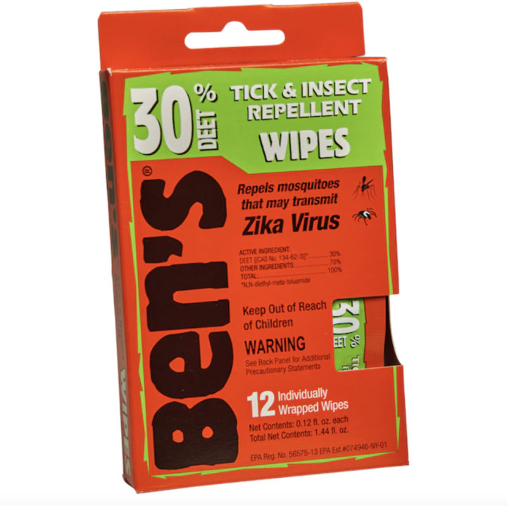 Ben's Tick & Insect Repellent Wipes