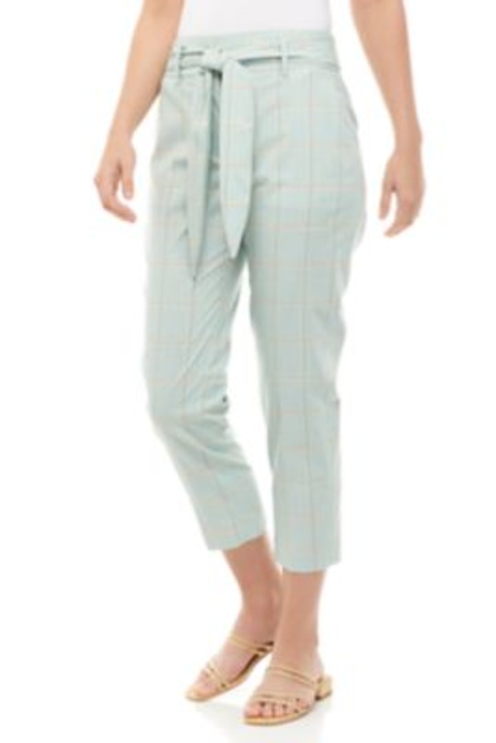 DKNY High Waisted Tie Front Pants