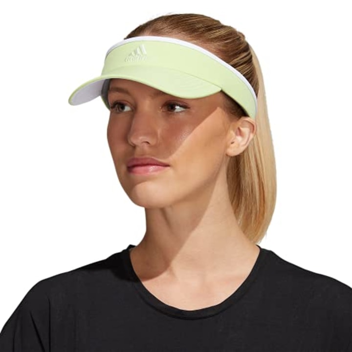 adidas Women&#039;s Match Visor, Pulse Lime Green/Almost Lime Green/White, One Size