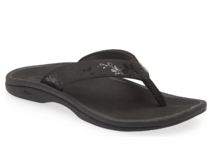 Flip Flop in Silver/Orchid