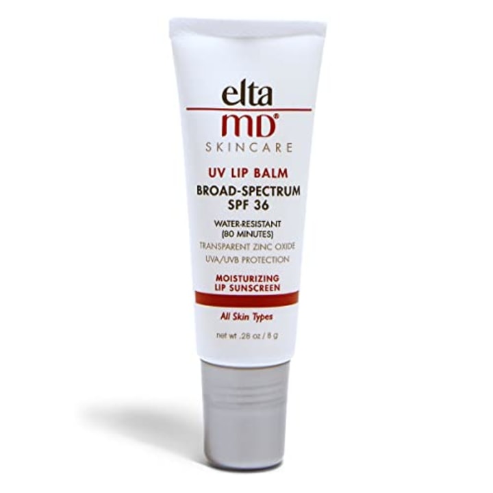 EltaMD UV Lip Balm Sunscreen for Lips, SPF 36 Lip Sunscreen with Zinc Oxide, Moisturizing Lip Balm for Dry Cracked Lips, Water Resistant SPF Lip Balm, Fragrance-Free, 1 Pack, 0.28 oz Tube