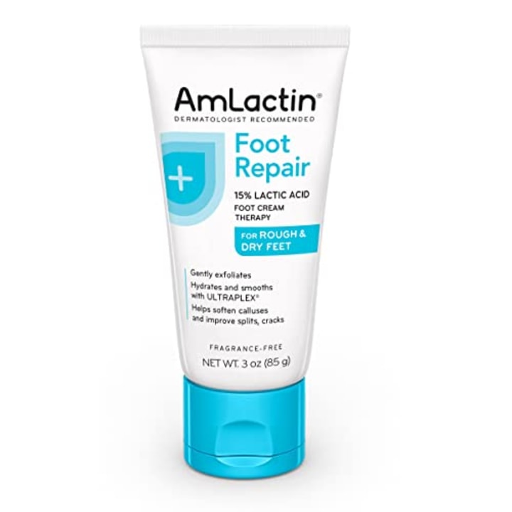 AmLactin Foot Repair Foot Cream Therapy, Foot Cream for Dry Cracked Heels - 3 Oz Tube (Packaging may vary)