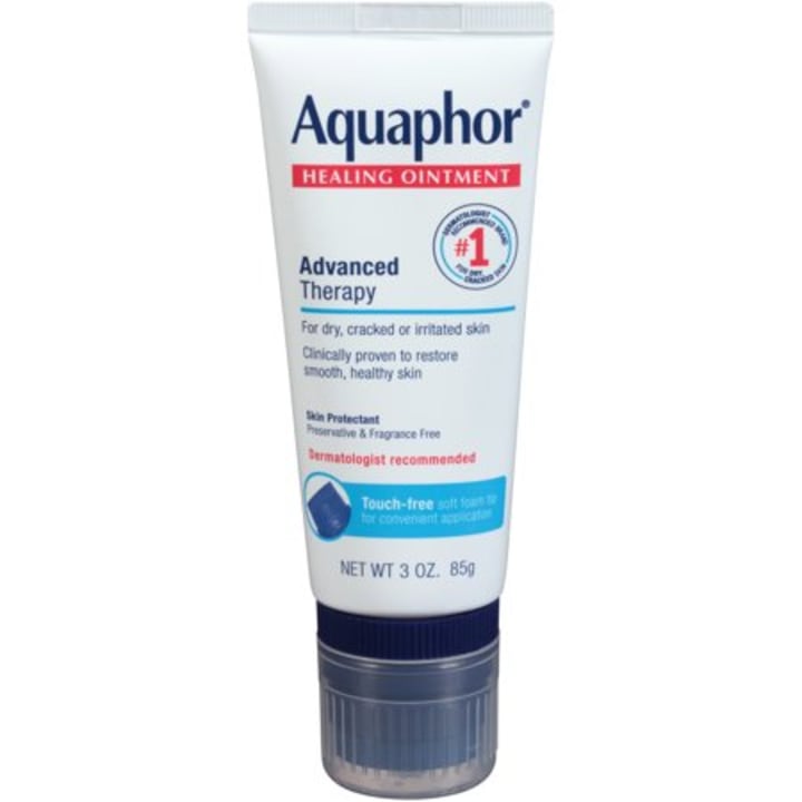 Aquaphor Healing Ointment Advanced Therapy Skin Protectant with Touch-Free Applicator, 3 Oz