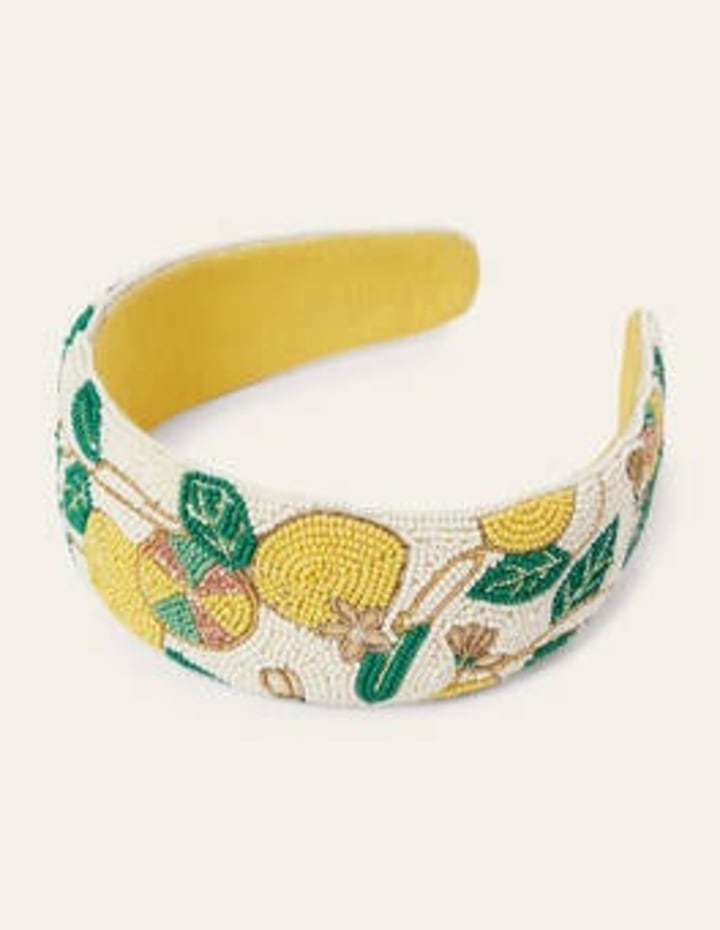 Lemon Embellished Headband