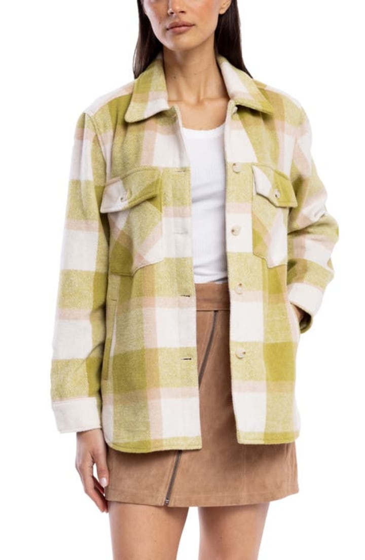 BLANKNYC Plaid Shacket in Make It Happen at Nordstrom, Size X-Small