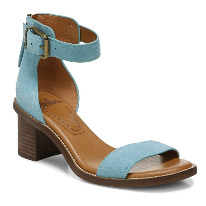 Ankle Strap Sandal in Turquoise