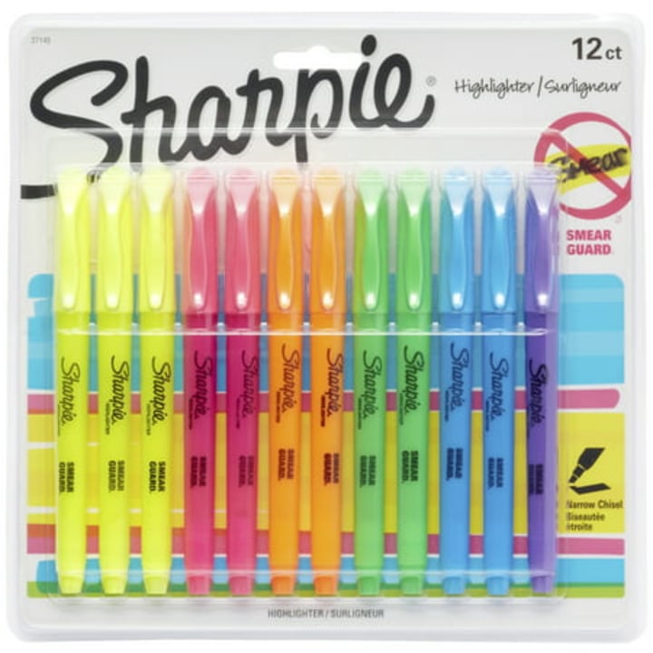 Sharpie Highlighters (Set of 12)